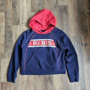 Air Jordan PSG Paris Saint-Germain Hoodie – Girls XL (13–15 YRS) – Navy/Red